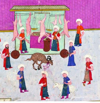 شقه کردن و قصابی نگارگری عثمانی